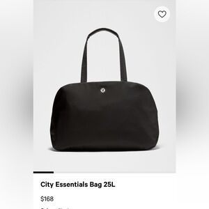lululemon City Essentials Bag, Black.